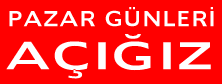 Pazar Günler Açık Halı Yıkama